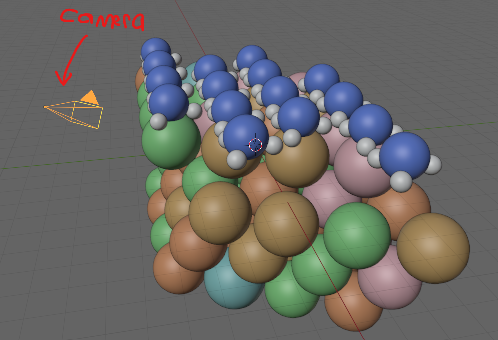 The Blender camera object.